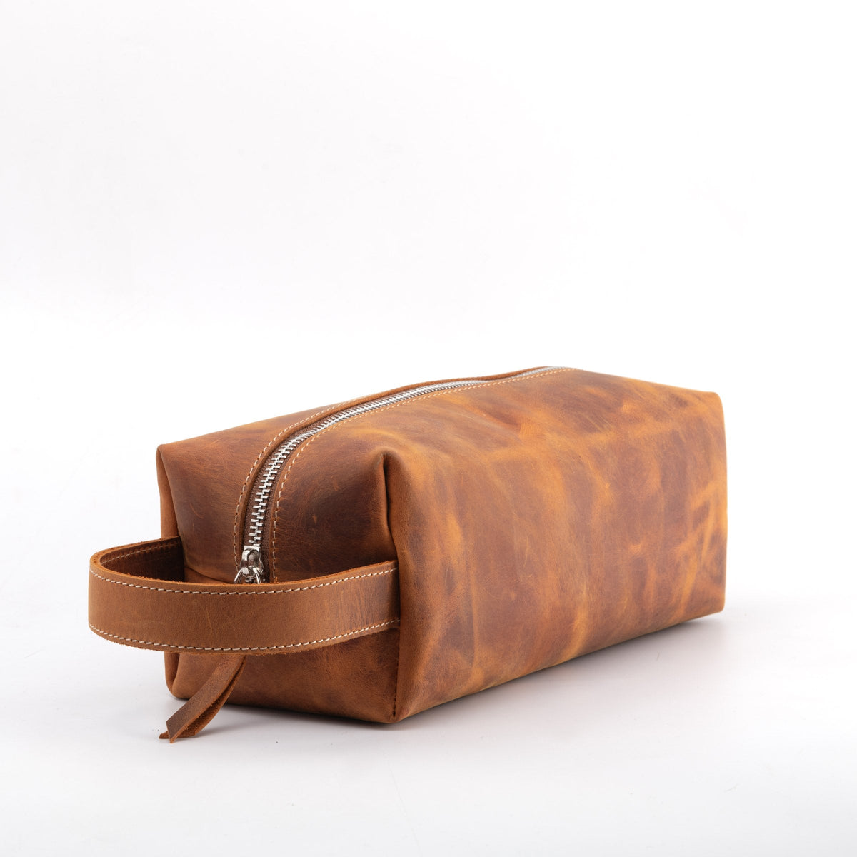 Camel dopp kit with carry handle