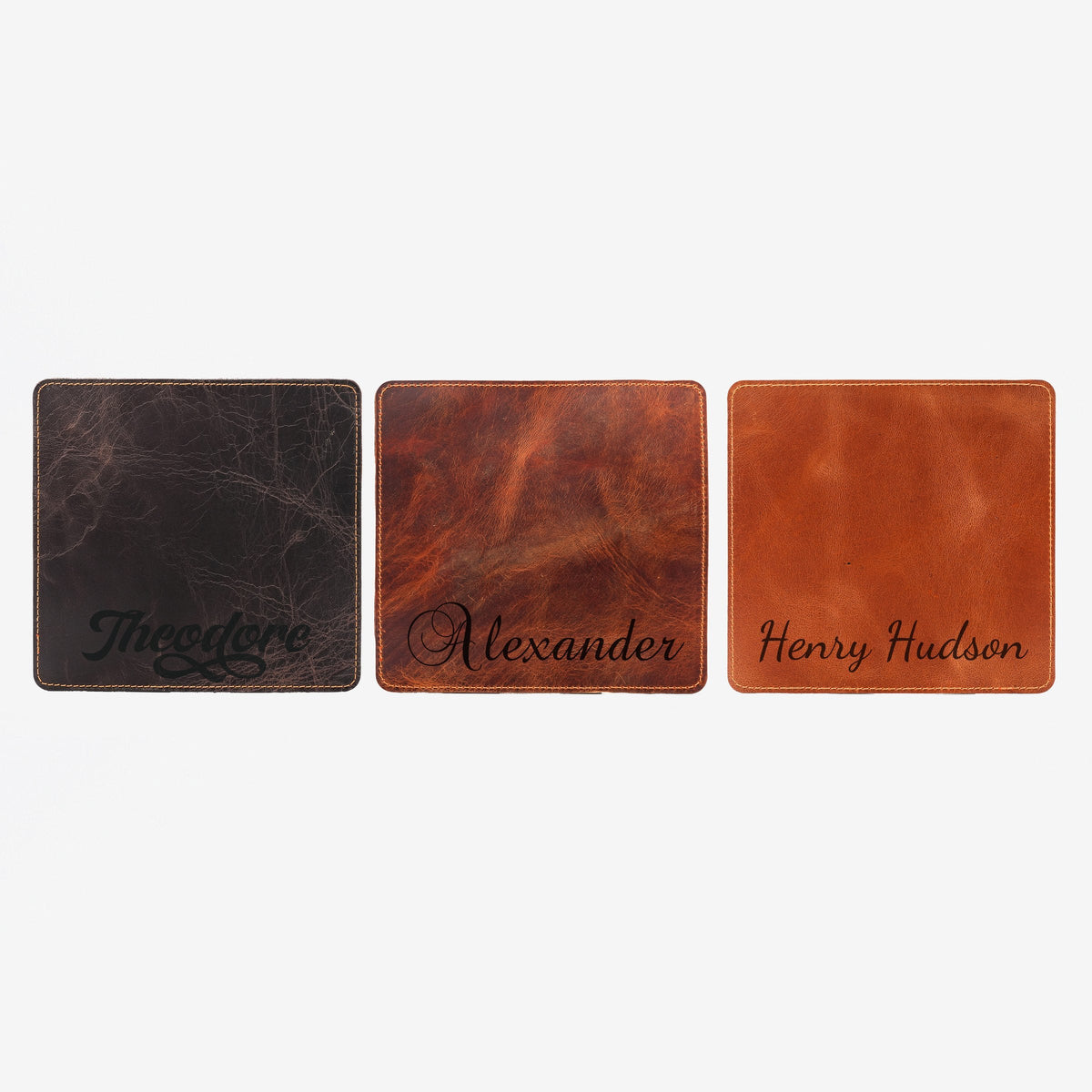 Mouse pads with engraved names